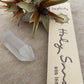 'Simplicity' Incense Packaged with dried flowers and a clear crystal point.